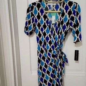 Brand New Donna Morgan Faux Wrap Dress